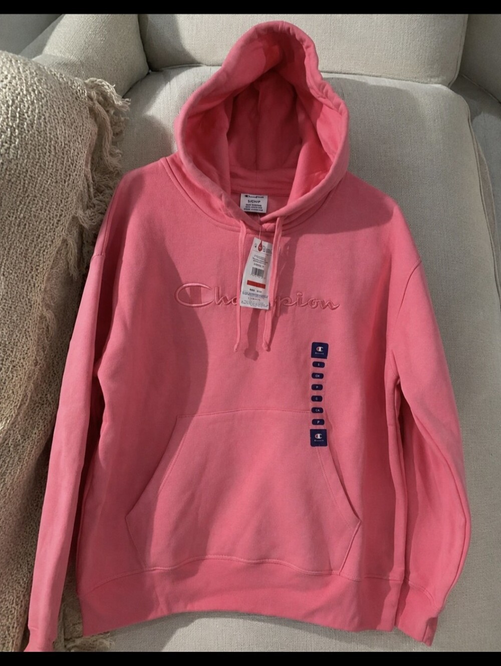 📍FULL SET! Champion Pink Embroidered Logo Hoodie & Pants - Picture 2 of 5